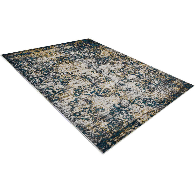 RUGSOTIC CARPETS MACHINE MADE HEATSET POLYPROPYLENE AREA RUGS  - Rectangle Shape, Floral Modern Design, Midium Pile Machine Made Area Rugs (M00006) image number 2