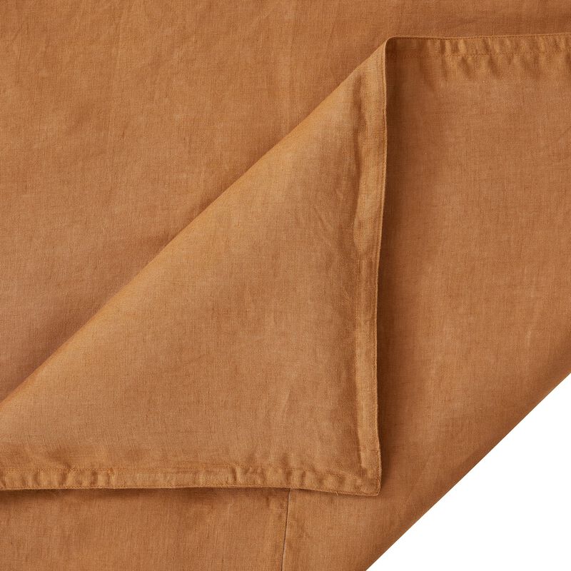 French Flax Linen Queen Duvet Cover Set in Adobe image number 3