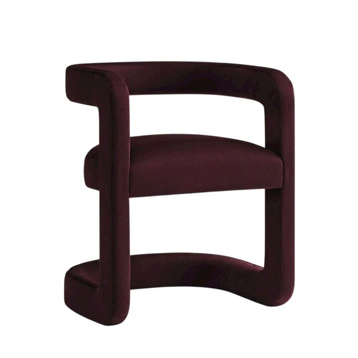 Performance Velvet Barrel Dining Chair with Arms, Cadet Blue