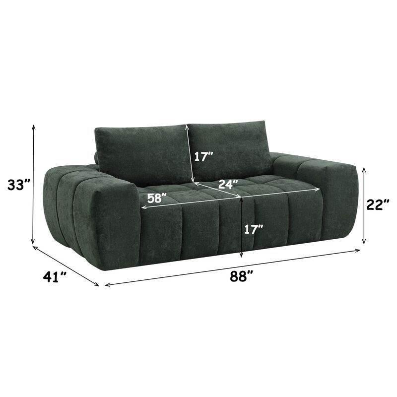 Dulkar Linen Compressed Sofa image number 5