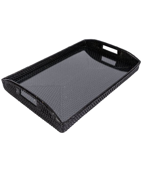 Saboga Home&trade; Rectangular Tray with Glass Insert