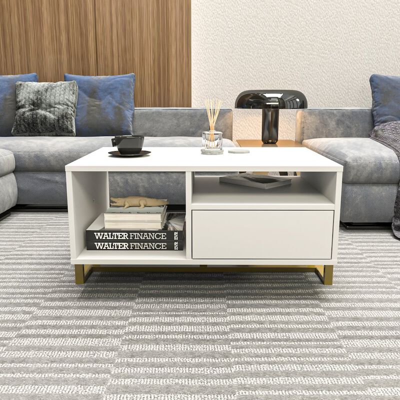 Decorotika Utopia Coffee Table White