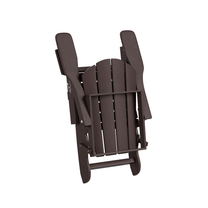 WestinTrends Outdoor Patio Folding Adirondack Chair (Set of 4)