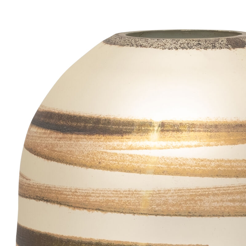 14" Antique Ring Vase, Gold image number 4