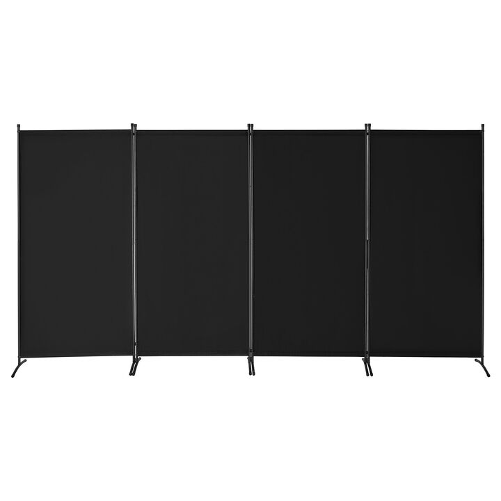 4-Panel Folding Room Divider for Privacy in Bedroom, Office, or Living Room