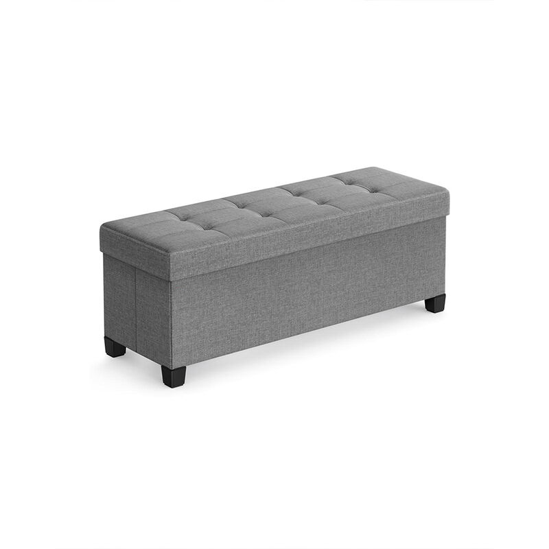 Storage Ottoman Bench for Bedroom, Living Room, or Entryway