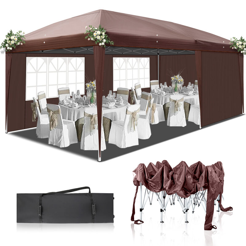 Waterproof Folding Tent with Two Windows for Camping, Outdoor Events image number 0