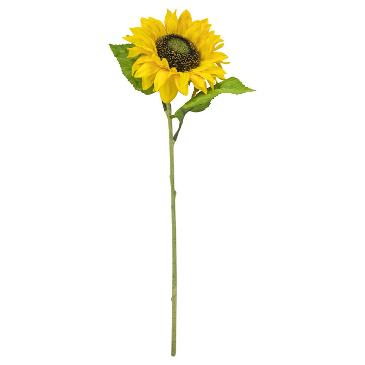 25" Yellow Artificial Sunflower Spray