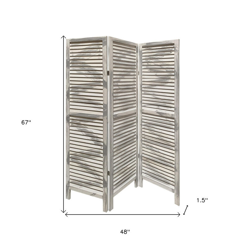 Folding Three-Panel Room Divider Screen for Privacy and Stylish Space Separation