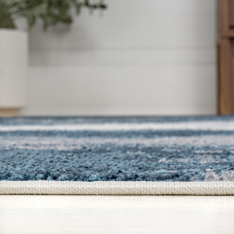 Zoe Contemporary Bohemian Abstract Marble Area Rug