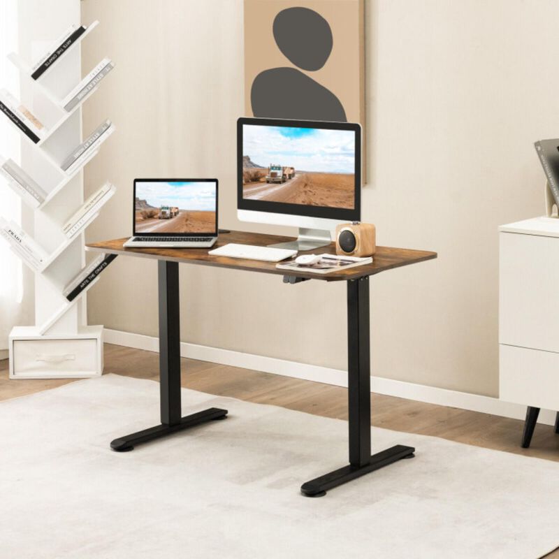 Hivvago Electric Standing Desk Adjustable Stand up Computer Desk Anti-collision