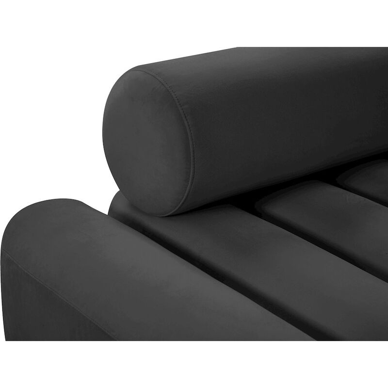 Meridian Furniture Melody Grey Velvet Loveseat