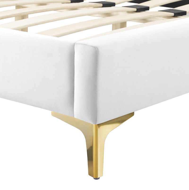 Modway - Current Performance Velvet Full Platform Bed image number 4