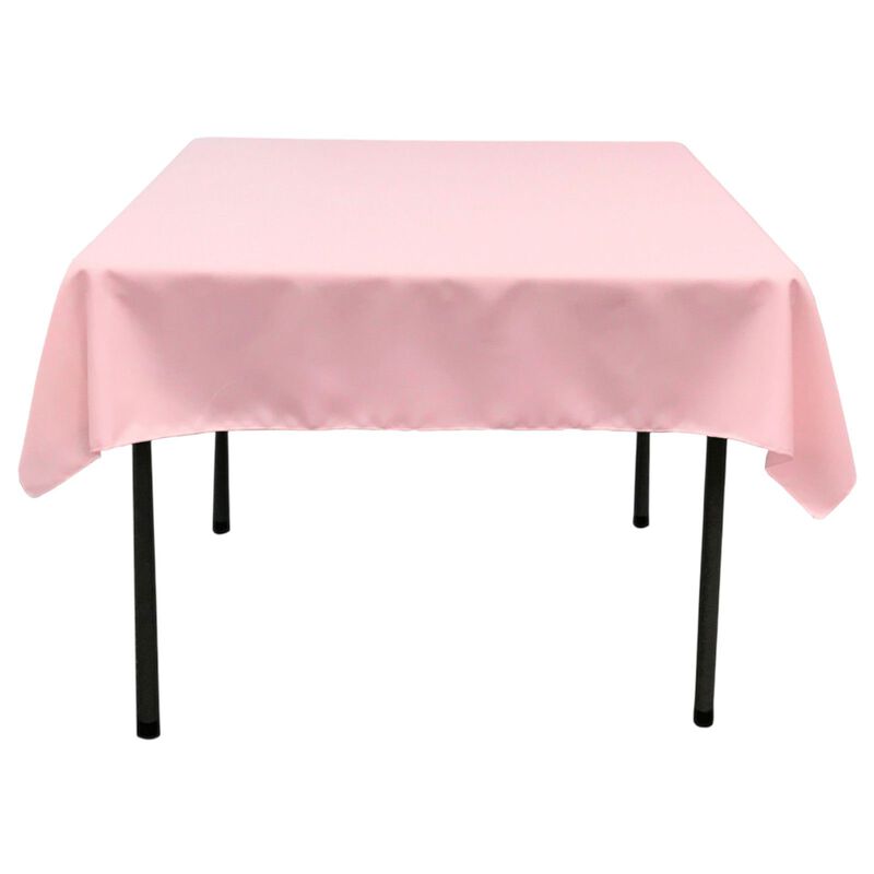 58-Inch Square Polyester Poplin Tablecloth for Dining and Kitchen Tables image number 0
