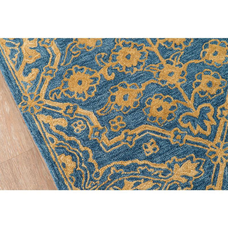 Momeni Traditional Rectangle Area Rug, Blue, 5' X 8'