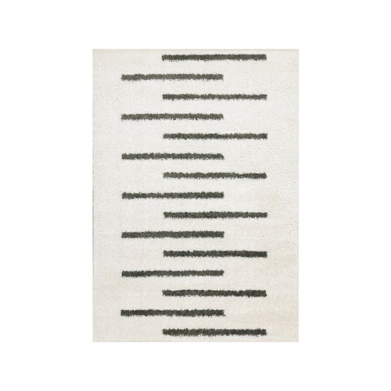 Novelle Home Palmer Green Cream Soft Modern Lines Area Rug, 7'10 x 10'6 image number 0