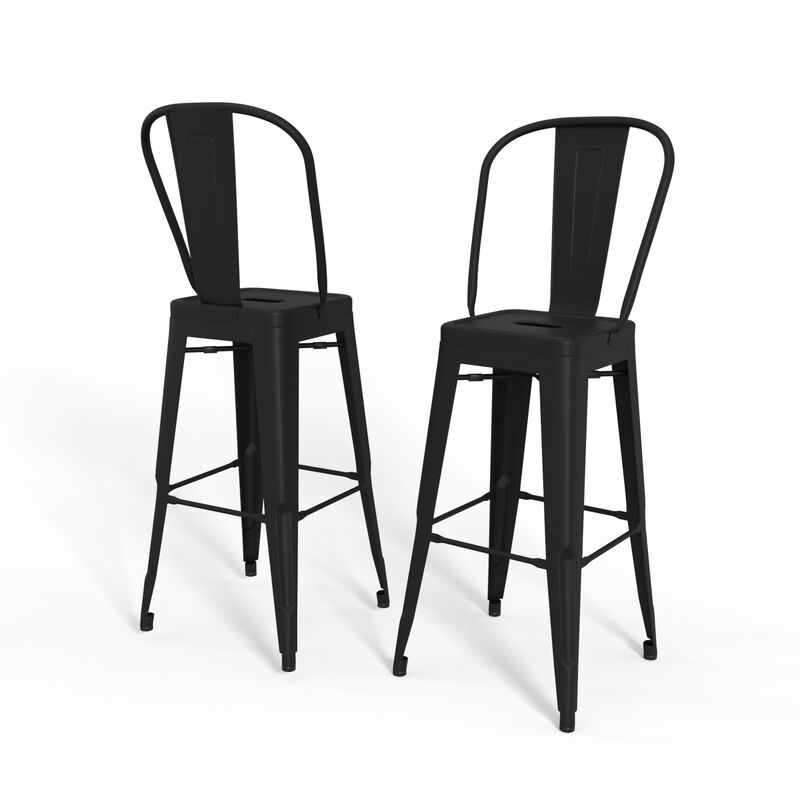 Fletcher 30 inch Metal Bar Stool (Set of 2)