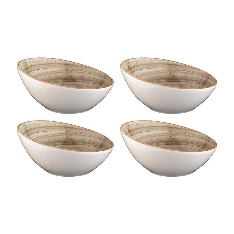 Terrain dia.6.5" h:3" 12 oz. Round Brown Vitrified Bowl (Set of 4) image number 0