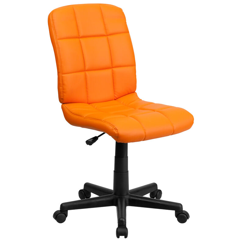 Clayton Mid-Back Quilted Vinyl Swivel Task Office Chair image number 0