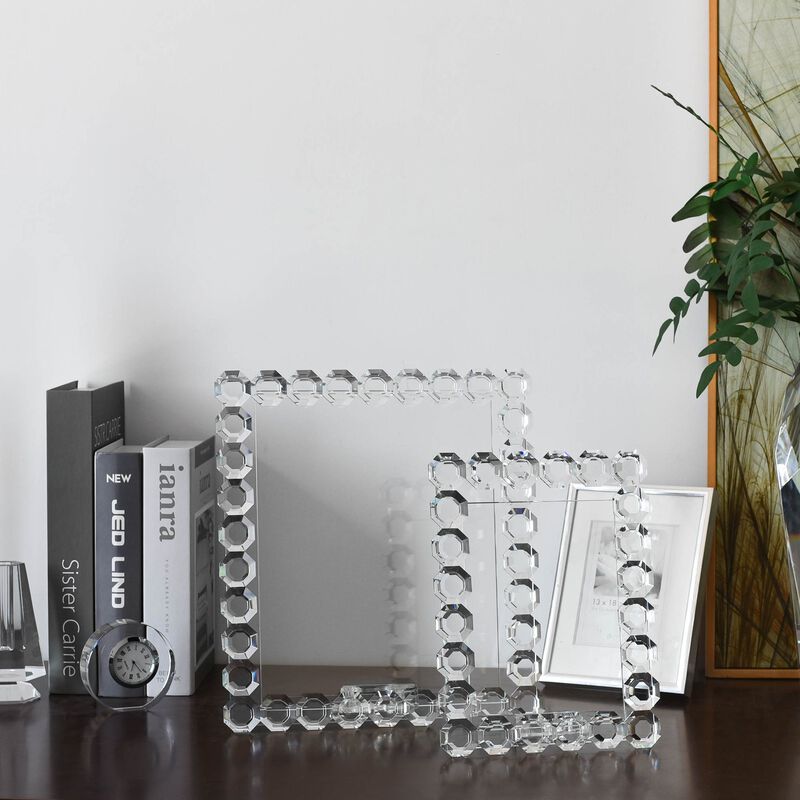 Octagon Crystal Picture Frame image number 1