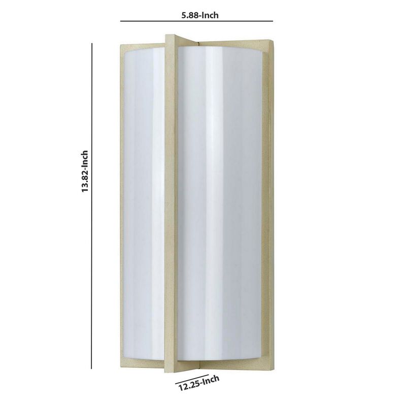 Cylindrical Shaped Metal PLC Wall Lamp with 3D Design Trim,Set of 4 image number 4