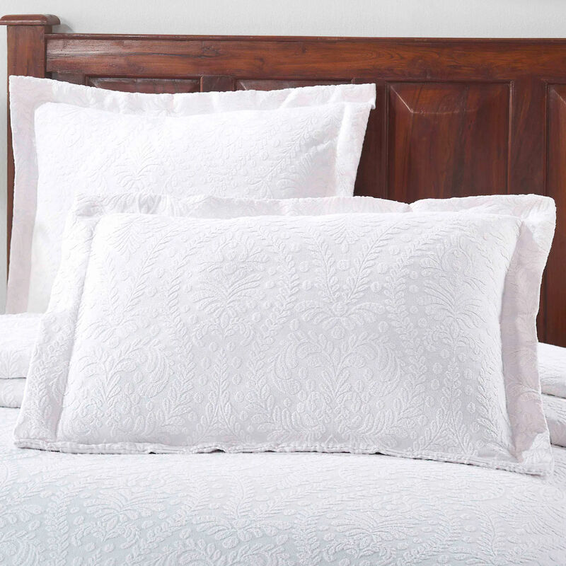 3-Piece Cotton Blend Bedspread Set with Jacquard Floral Design image number 3
