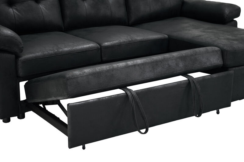 TATEUS  L-Shaped Pull-Out Sectional Sofa image number 8
