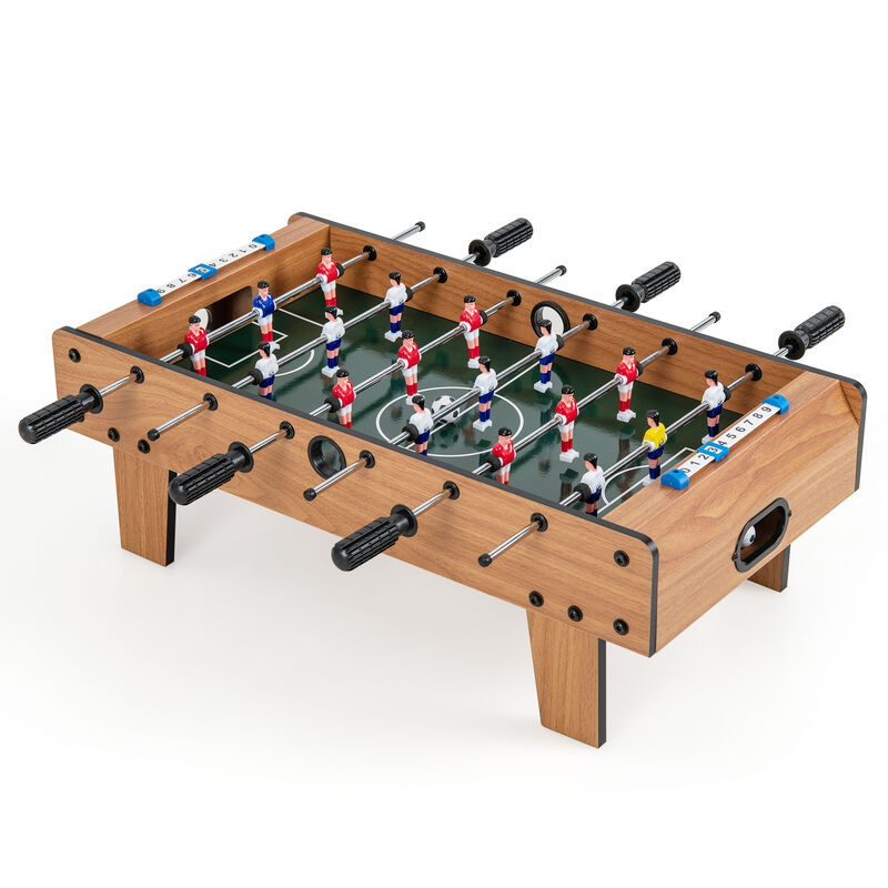 Portable Tabletop Foosball Game for Kids Adults and Indoor Play-Natural image number 0