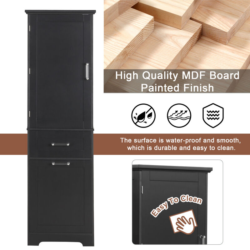 Tulklu Tall Bathroom Storage Cabinet image number 5