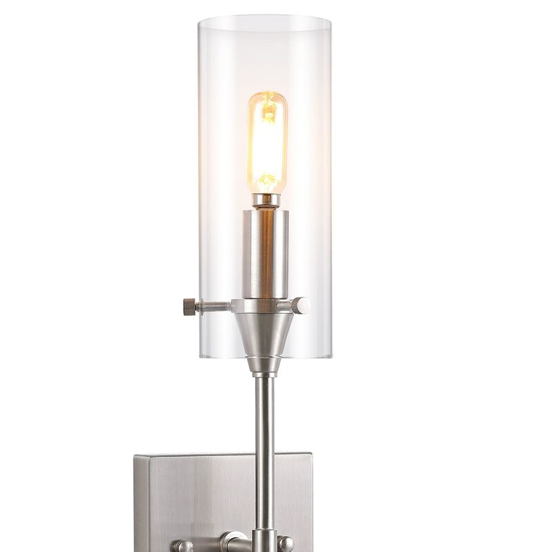 Cato Bohemian Farmhouse Iron/Glass LED Vanity