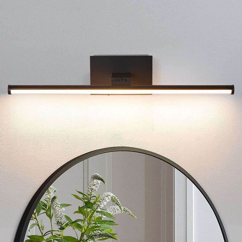 15.8" Modern Black Battery-Powered Integrated LED Rechargeable Picture Light with Remote