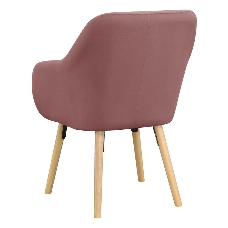 Convenience Concepts Take a Seat Charlotte Accent Chair, Blush Velvet