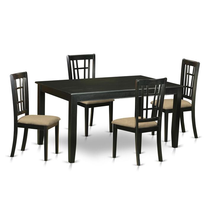5 Pc dinette set - Kitchen dinette Table and 4 Kitchen Dining Chairs