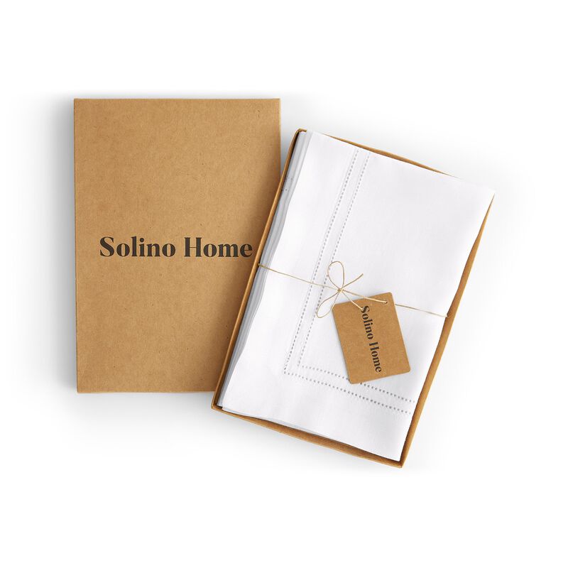 Linen Dinner Napkins - Linen Double Hemstitch