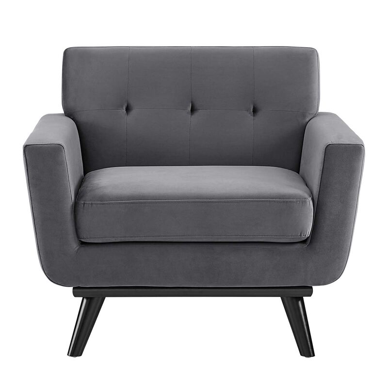 Engage Performance Velvet Armchair image number 6
