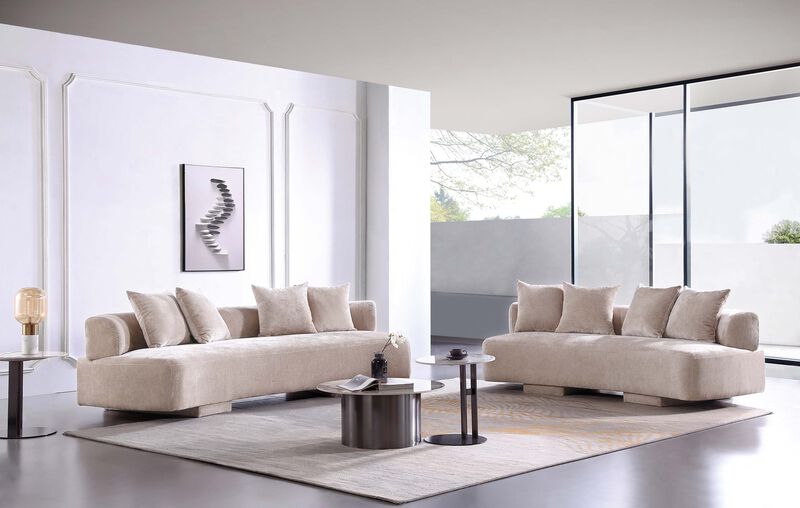 Verandah Beige Large Sofa and XL Sofa Set