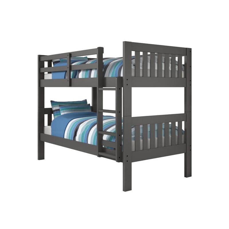 Donco Trading Twin/Twin Mission Bunk Bed, Drawers Or Trundle Not Included