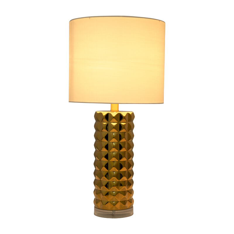 Ceramic 25" Table Lamp, Gold image number 2