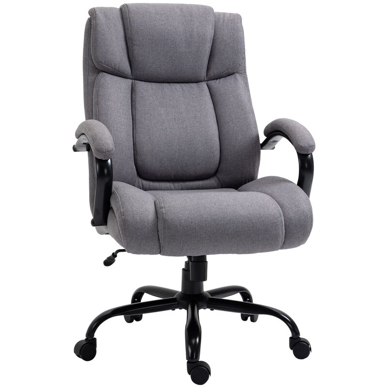 Light Gray Task Chair: Big and Tall Executive Office Chair 484lbs