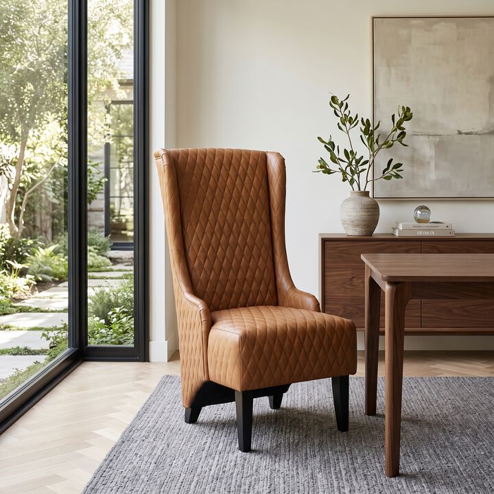 Caldik 23.03" PU Accent Chair