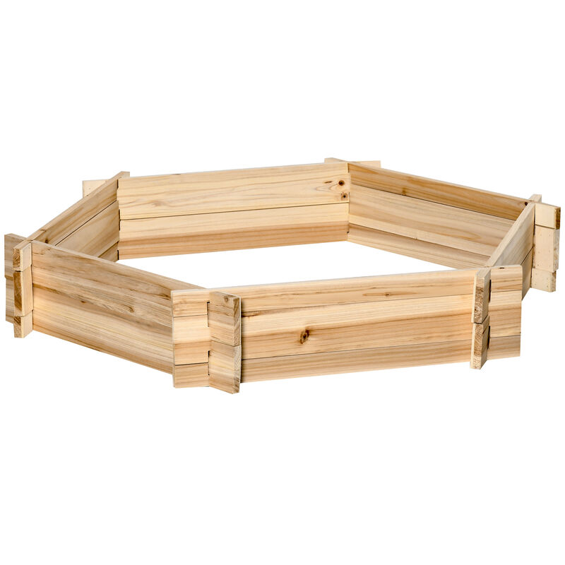 Hivvago 39x36 in Screwless Hexagon Raised Garden Bed image number 0