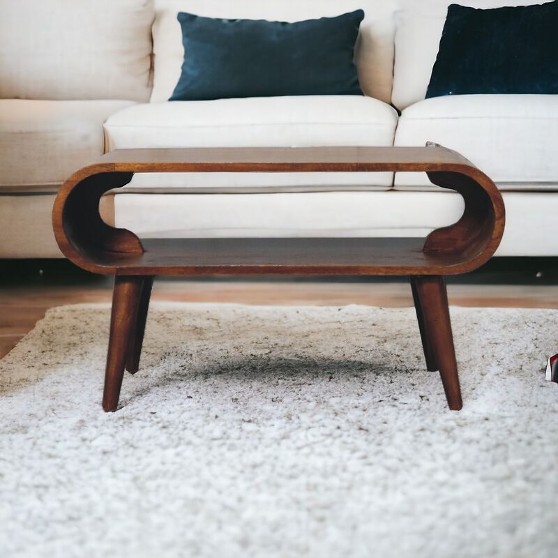Artisan Furniture Open Chestnut  Solid Wood Coffee Table