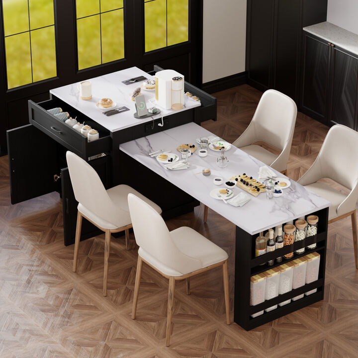 Vakmim Kitchen Extendable Dining Table