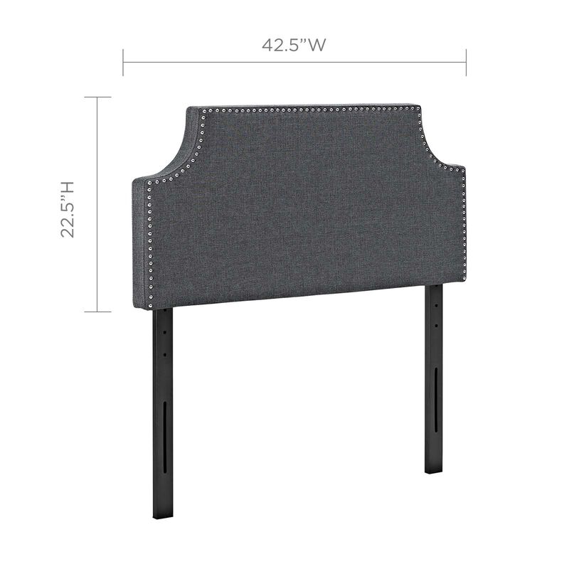 Modway - Laura Twin Upholstered Fabric Headboard Gray image number 3