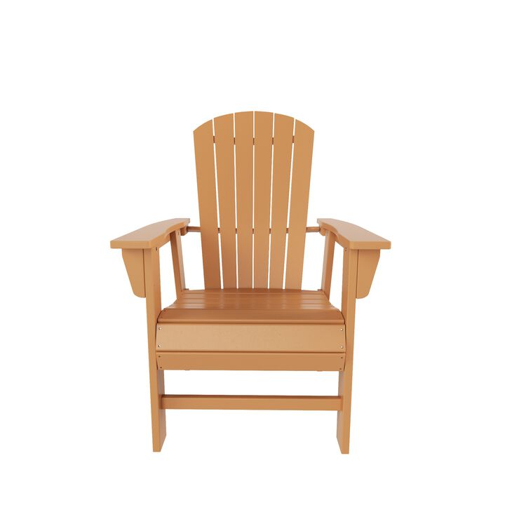WestinTrends Outdoor Patio Shell-back Adirondack Dining Chair