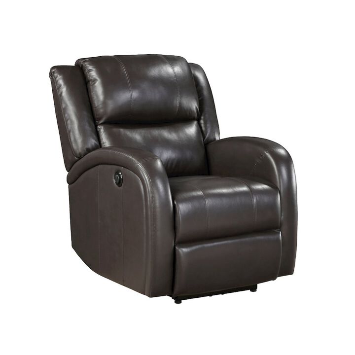 Lexicon Foxcroft Faux Leather Power Reclining Chair