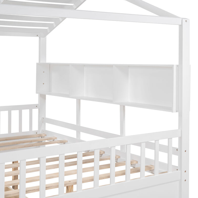 Pedwan Kids Full Size House Bed image number 6