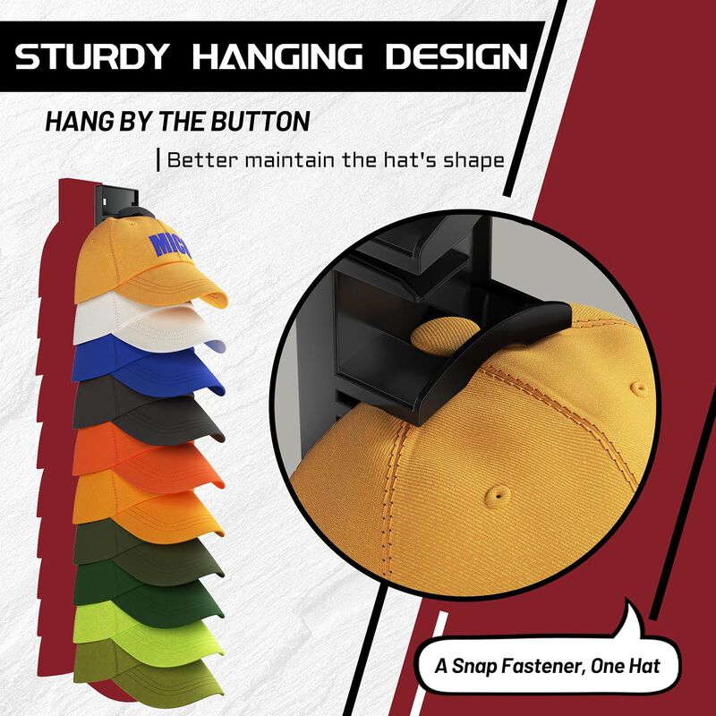2 Pack Baseball Hat Organizer Hold up to 20 Caps image number 4