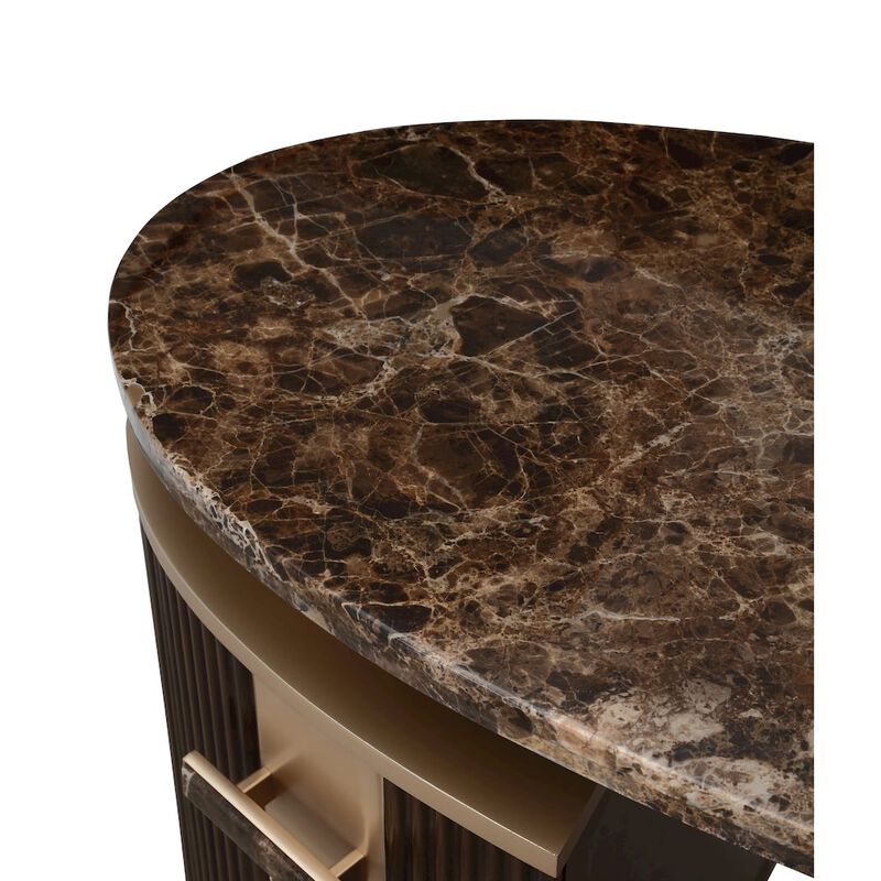 Michael Amini West Kensington Vanity - Medium Espresso