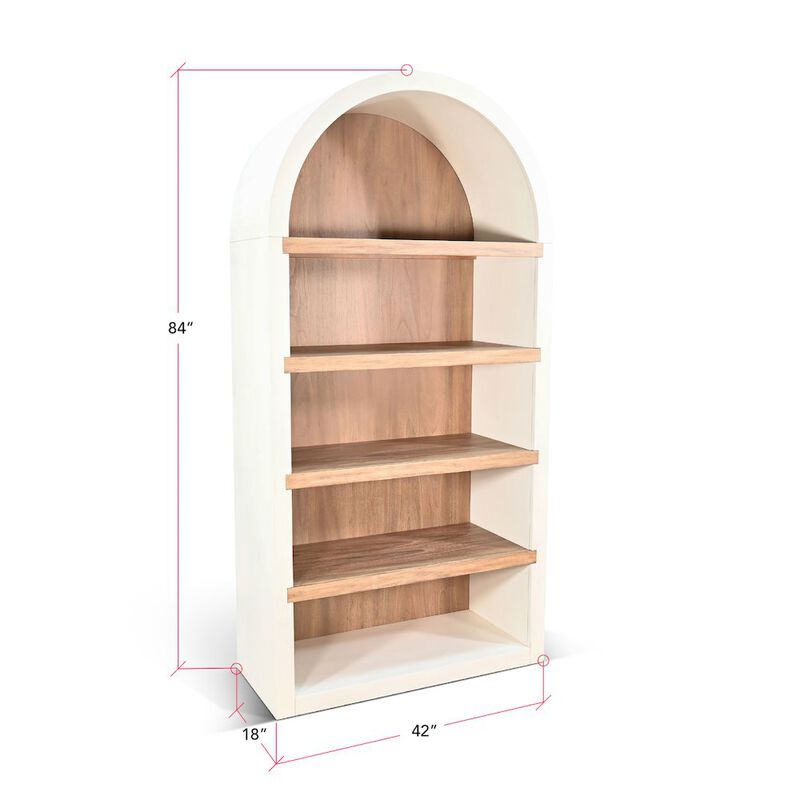 Sunny Designs Logan Arched Bookcase image number 2